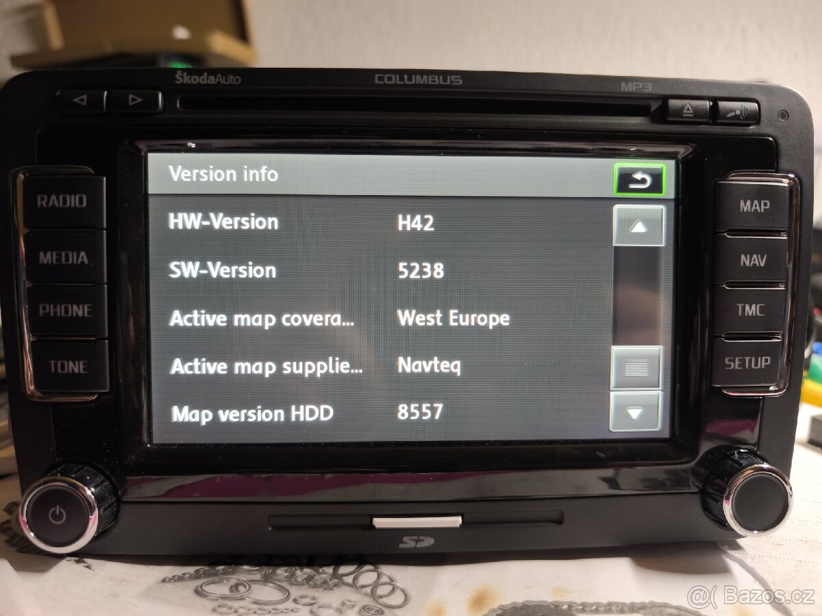 Columbus RNS510 3T0035680A LED aktualizované - 5