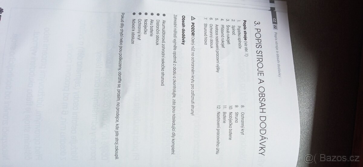 NOVÁ Aku strunová sekačka Fieldmann - 5