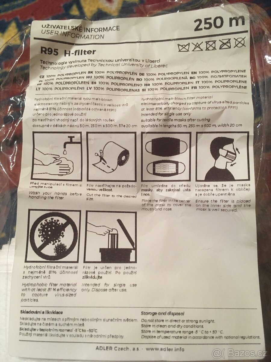 Hydrofobní filtr (H-filter) R95 - 5