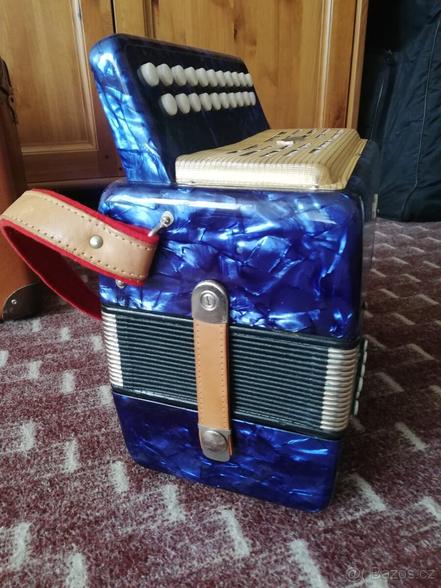 Heligonka - Harmonika - Popular 8 basů + kufr - 5