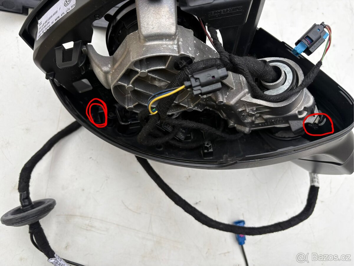 Pravé zrcátko VW Touareg (VAG 761 857 502 DH) - 5