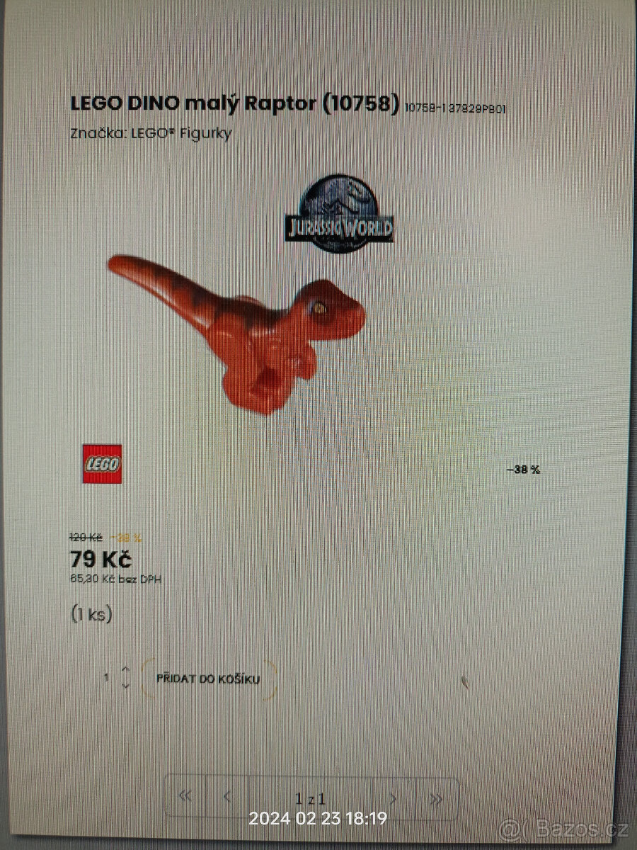 Lego Jursky Svět - nove figurky Owen + Raptor - 5