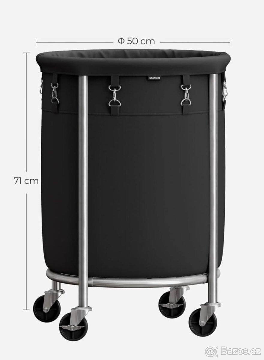 Nový mobilní koš na prádlo 110 litrů - 5