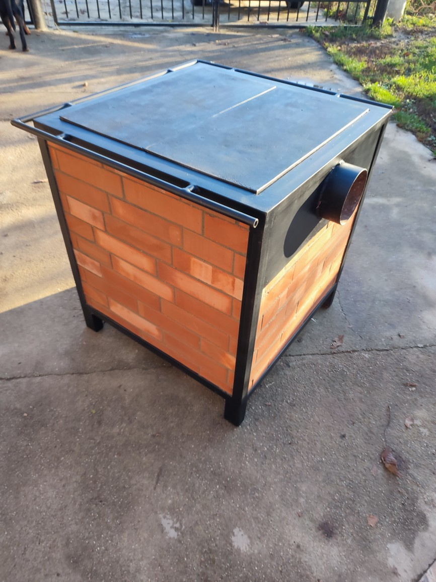 Tehlová pec na vykurovanie, piecka, krb. - 5