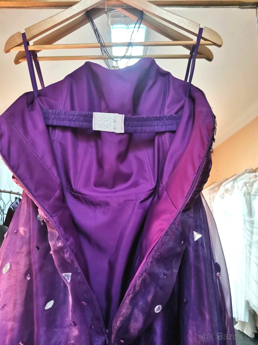 vel.34 TŘPYTIVÉ PLESOVÉ -MATURITNÍ ŠATY - 5