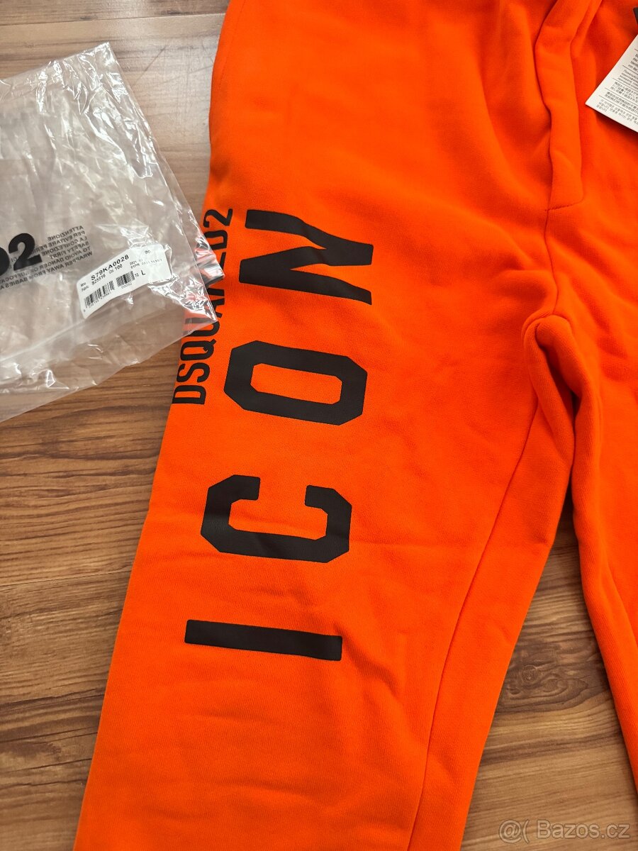 Panske oranžové tepláky Dsquared2 - 5