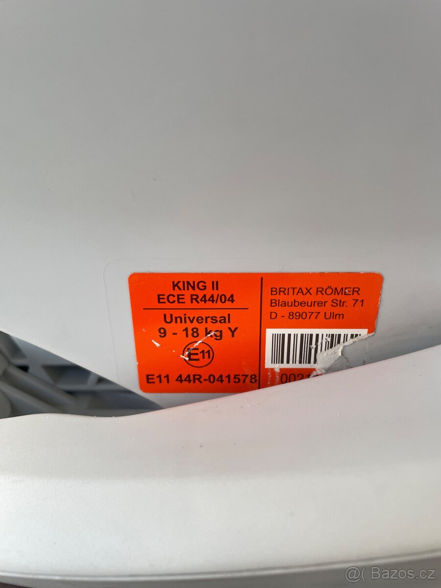 Autosedačka Britax Römer King II - 5
