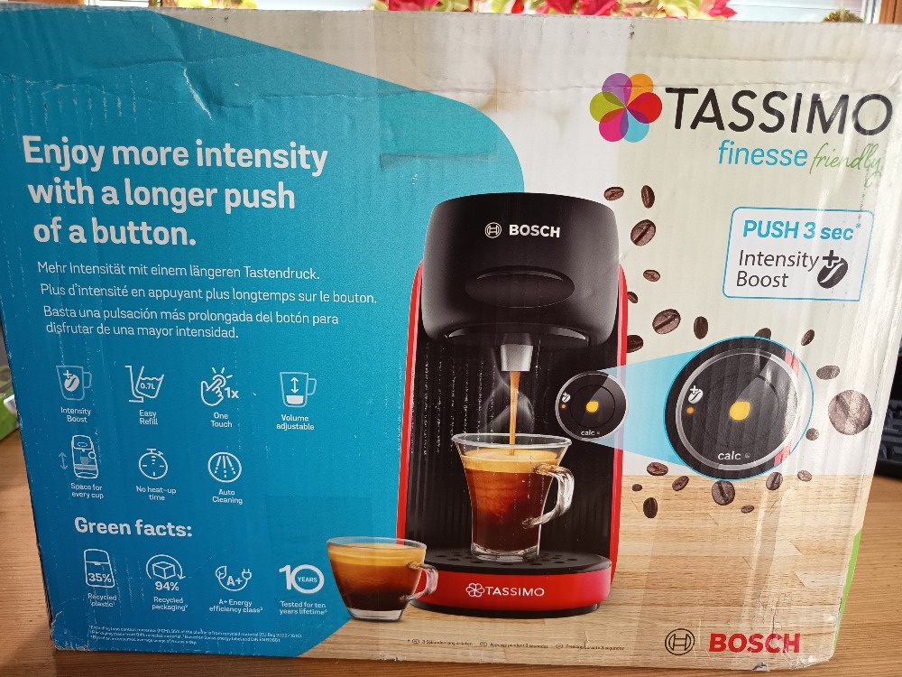 Prodám kávovar Bosch TAS163E, červená - 5