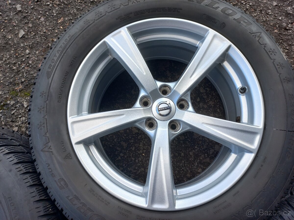 Prodám sadu Orig ALU kol Volvo 235/60R18 zimní