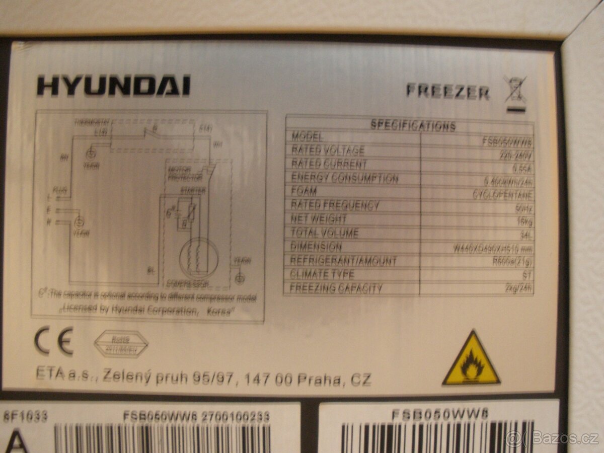 MRAZÁČEK HYUNDAI FSB 050 WW8 - 5