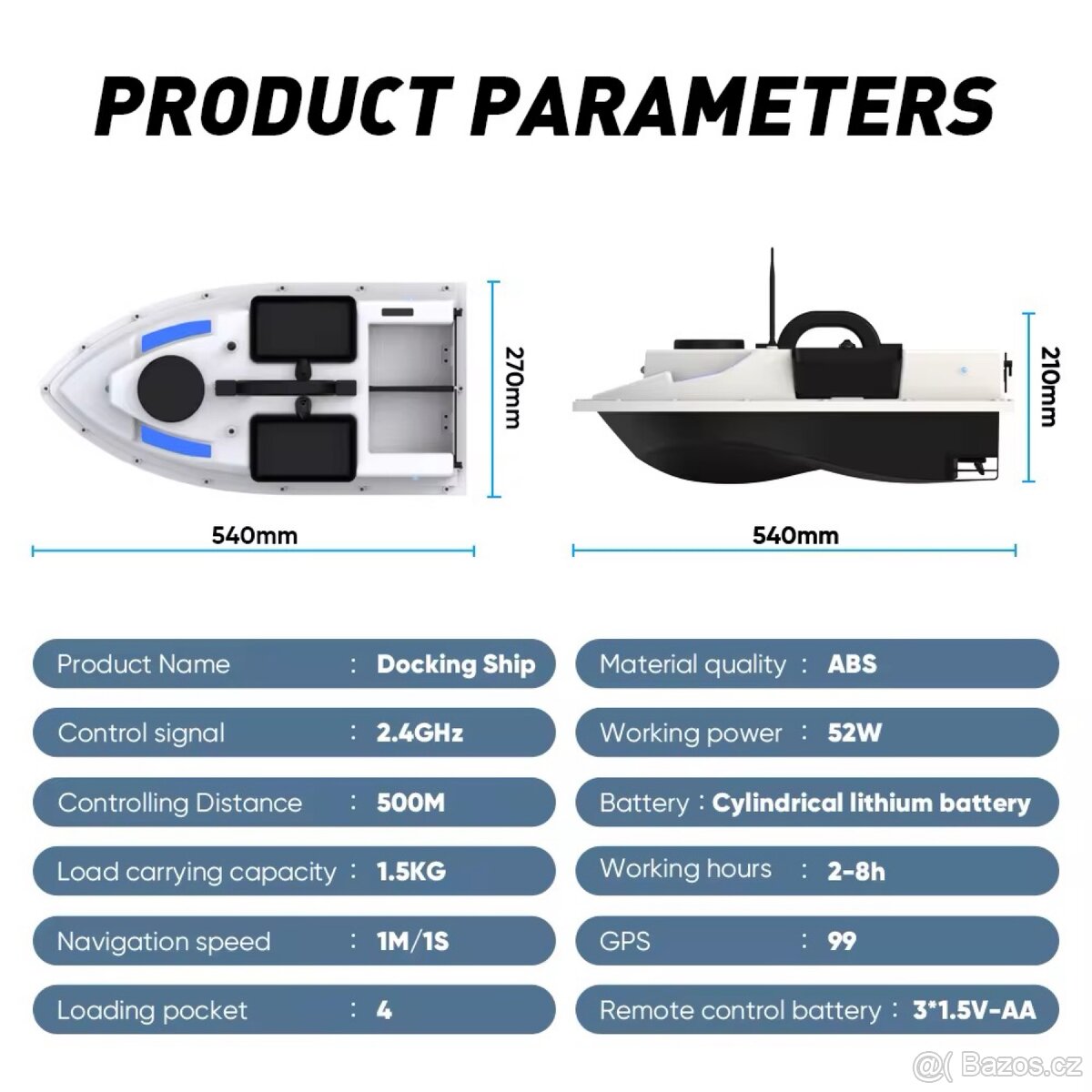 Zavážecí lodička s GPS - 5