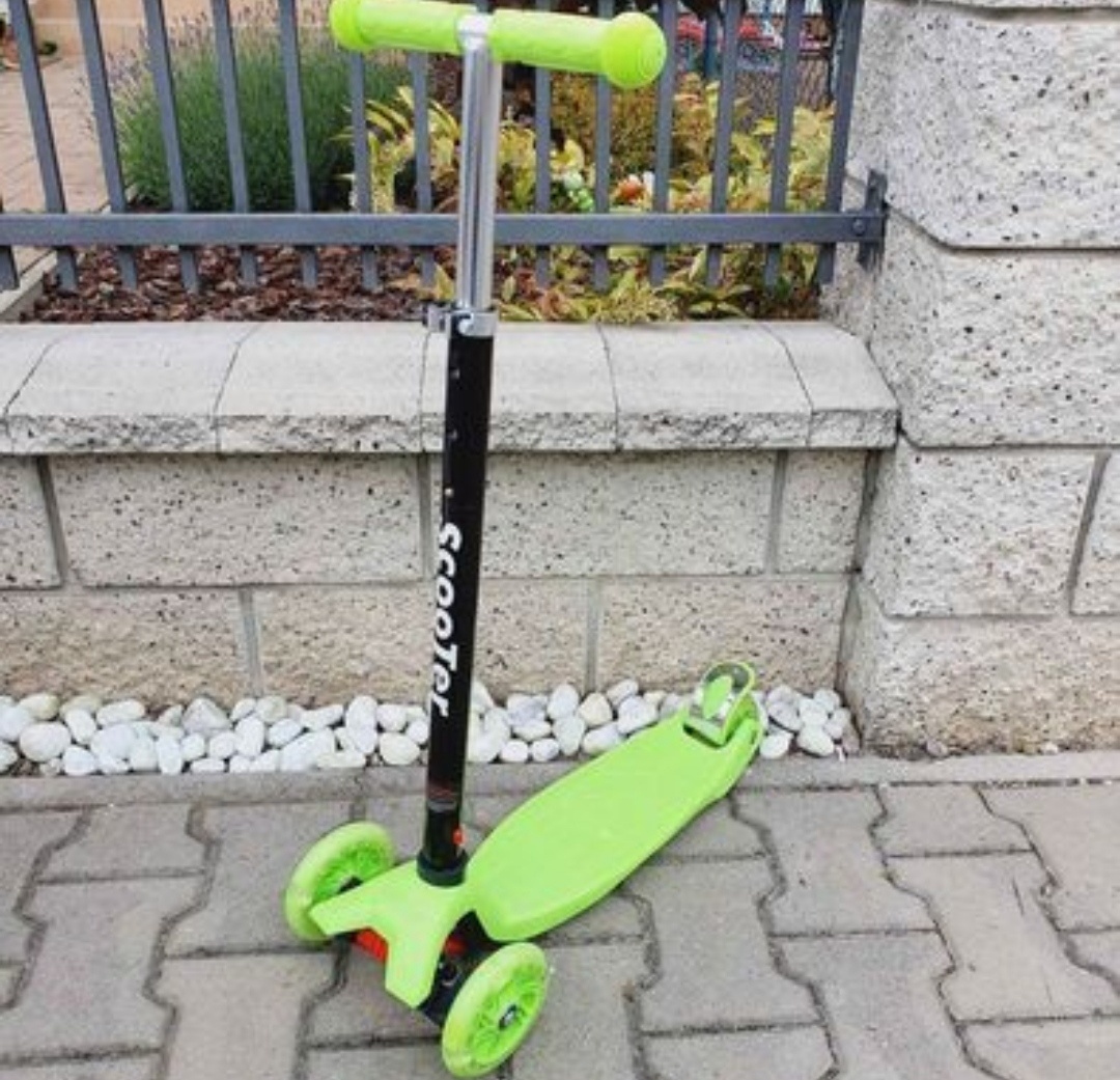 Dětská koloběžka tříkolová, Led svítící kolečka, - 5