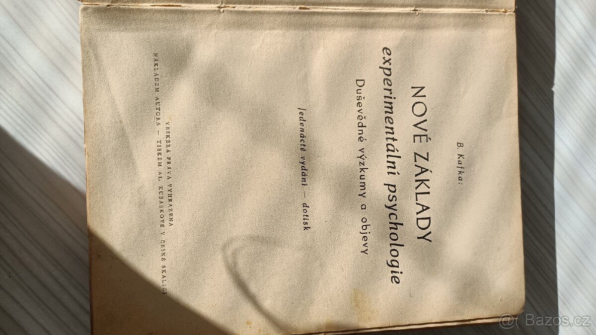 Břetislav Kafka - Nové základy experimentální psychologie - 5