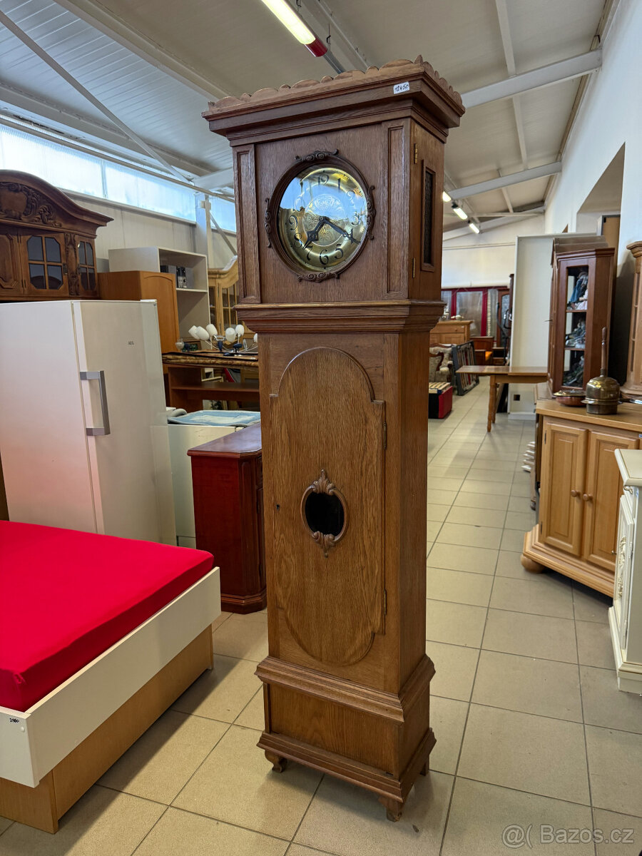 Anglické dubové podlahové bicí hodiny - 5