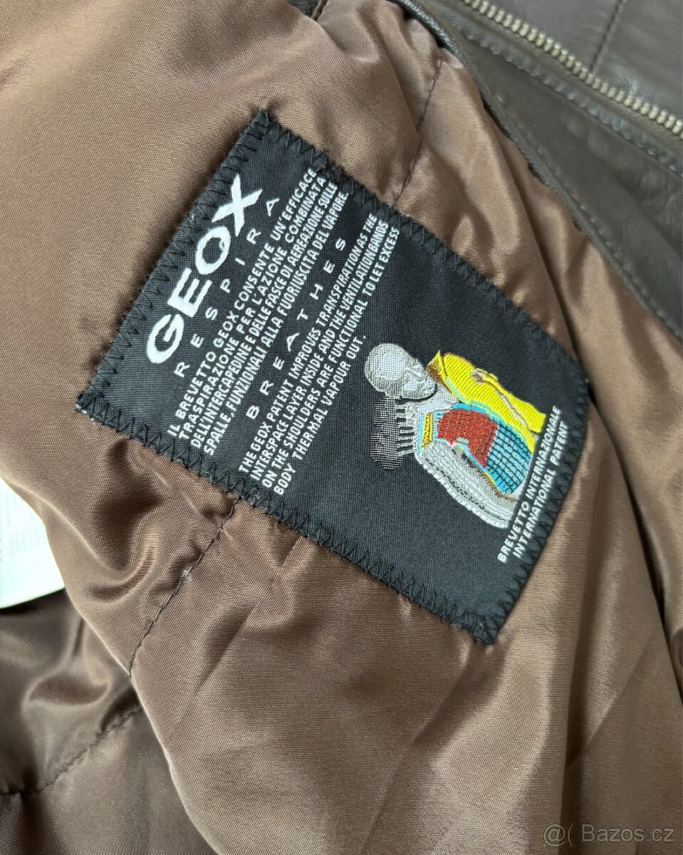 Pánská kožená bunda GEOX Respira - 5