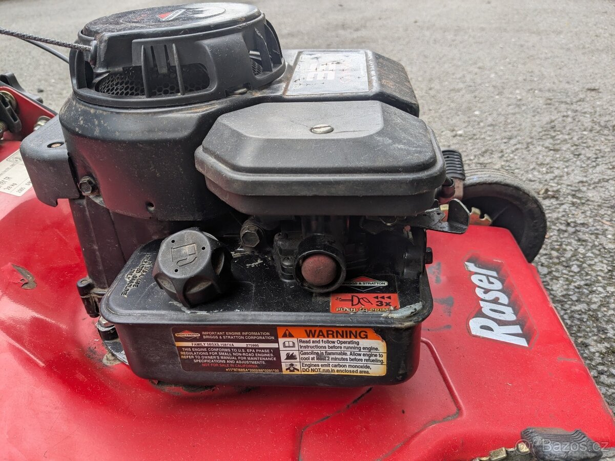 Motorová sekačka Raser , s košem, bez pojezdu. - 5