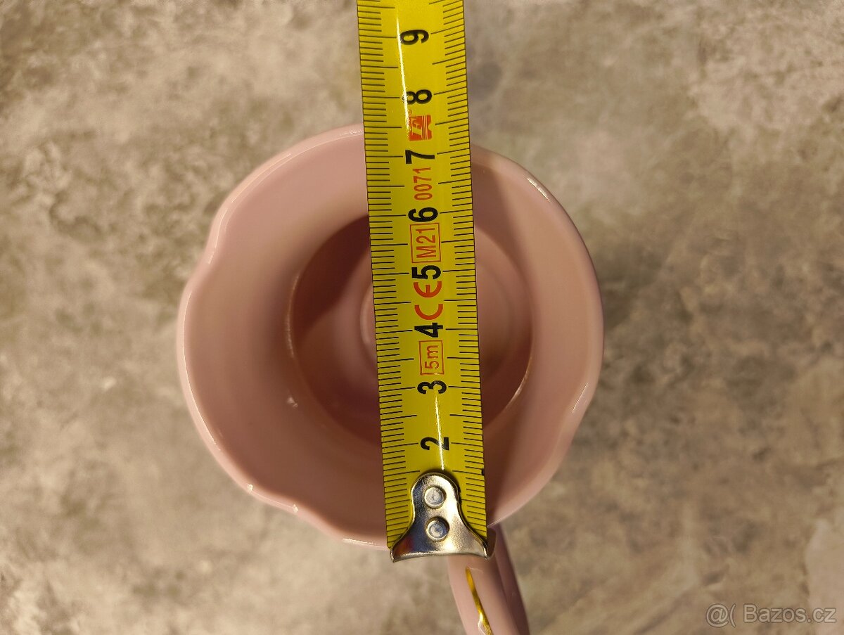 Růžový porcelán leander - 5