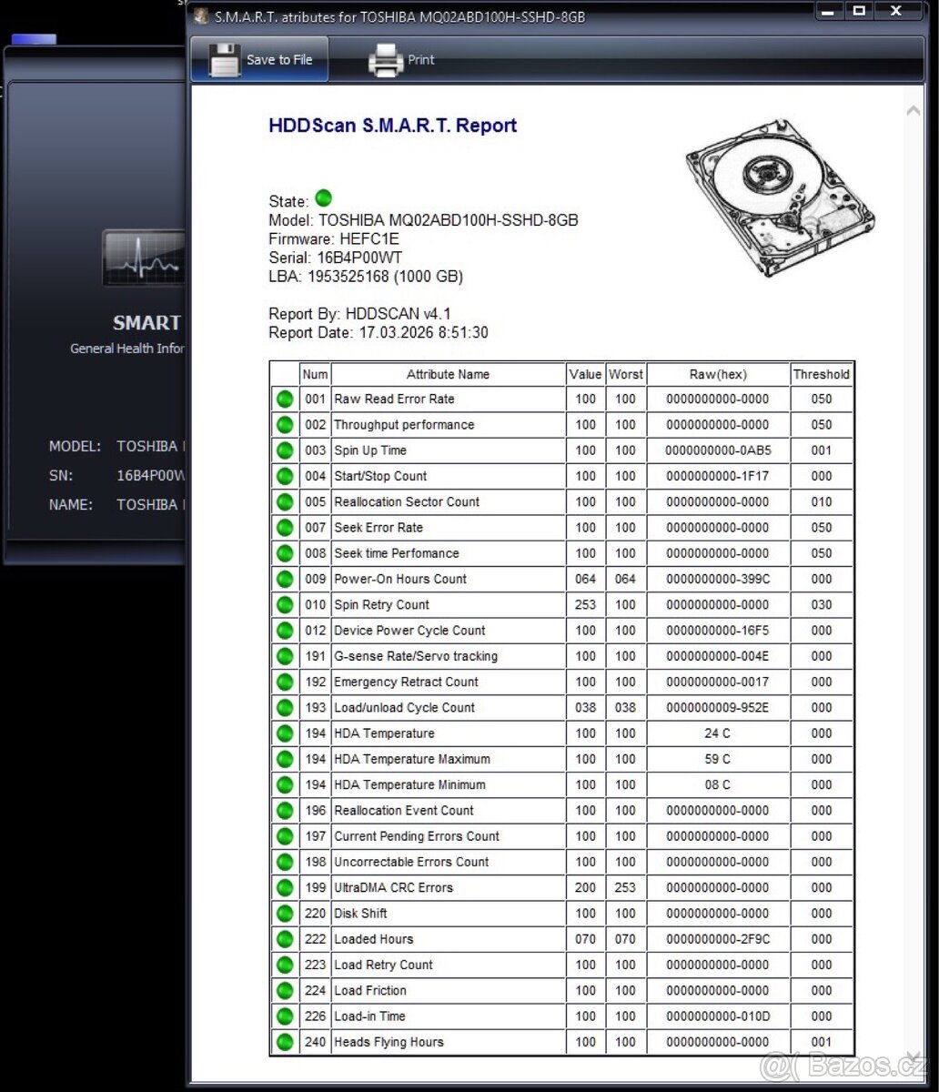 Pevnéhý disku HDD 1 TB - 5