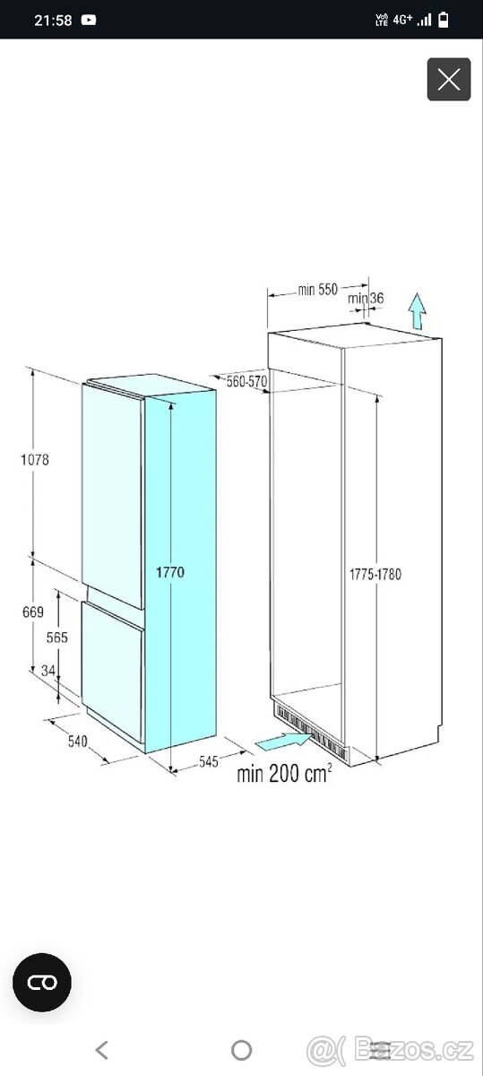 Vestavena lednice Mora - 5