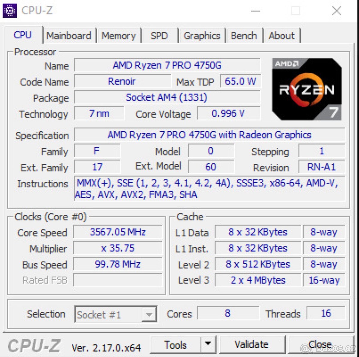 HERNÍ PC – Ryzen 7 PRO 4750G + RX 6700 XT 12GB - 5