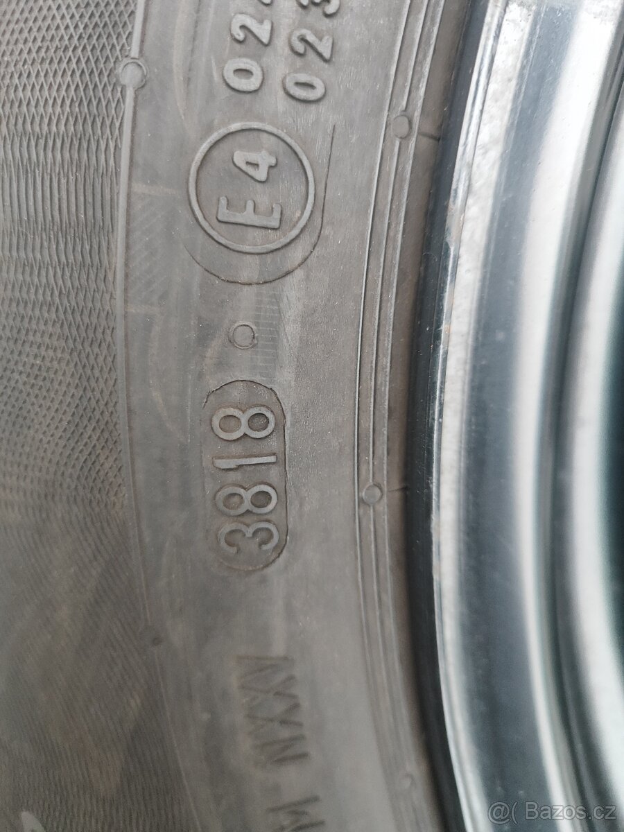 Ocelové disky 6,5Jx16H2 a zimni pneumatiky Continental - 5