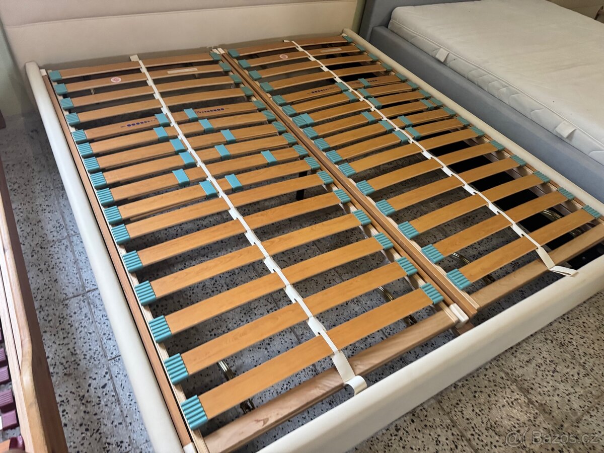 AKCE NOVÁ Kožená postel-letiště 180x200 komplet - 5