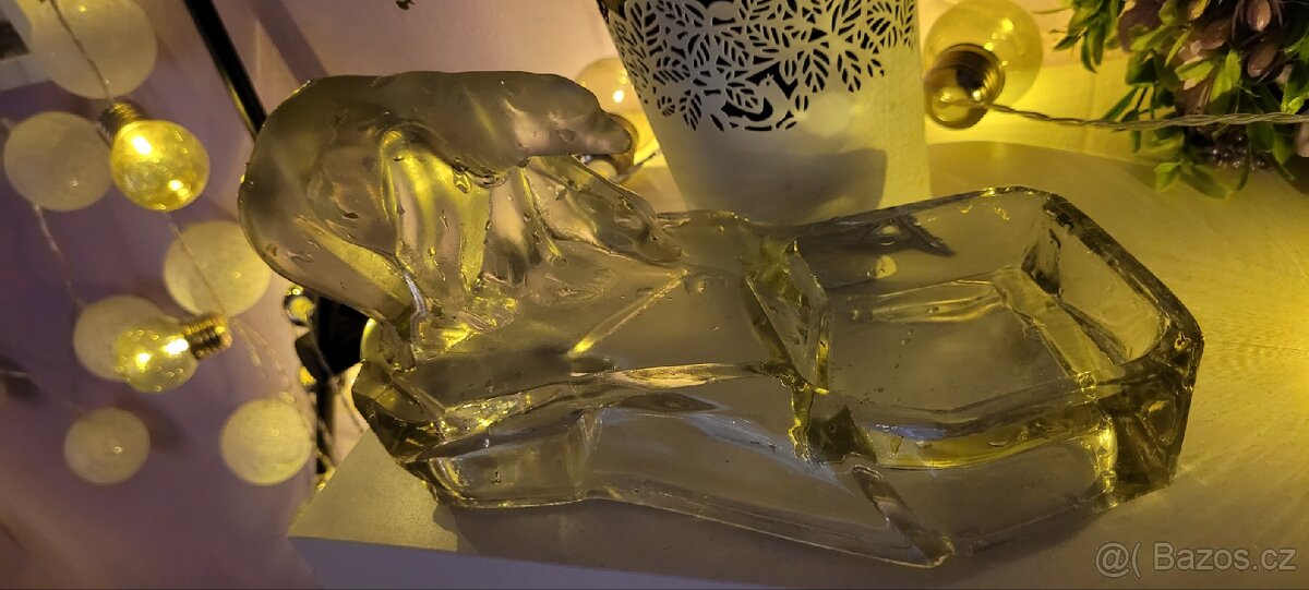 Skleněná dekorace miska - 5