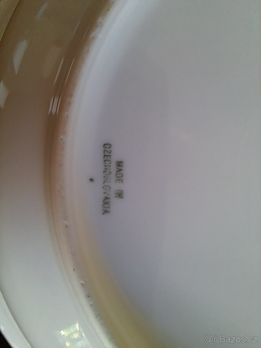 Jídelní servis kytičky,talíře, mísy - 5