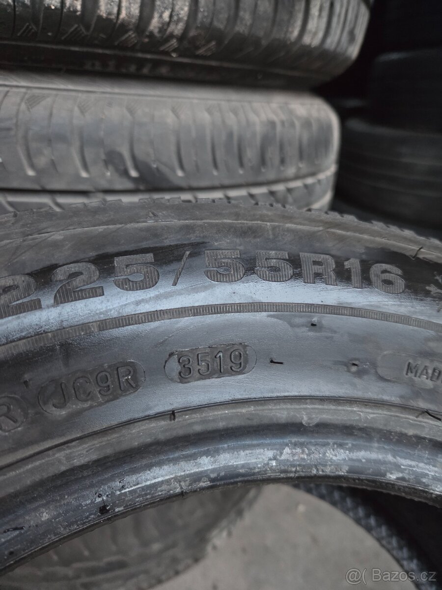 225 55 r 16 - 7mm - R 16 225/55 zimní pneu kola gumy pезина - 5