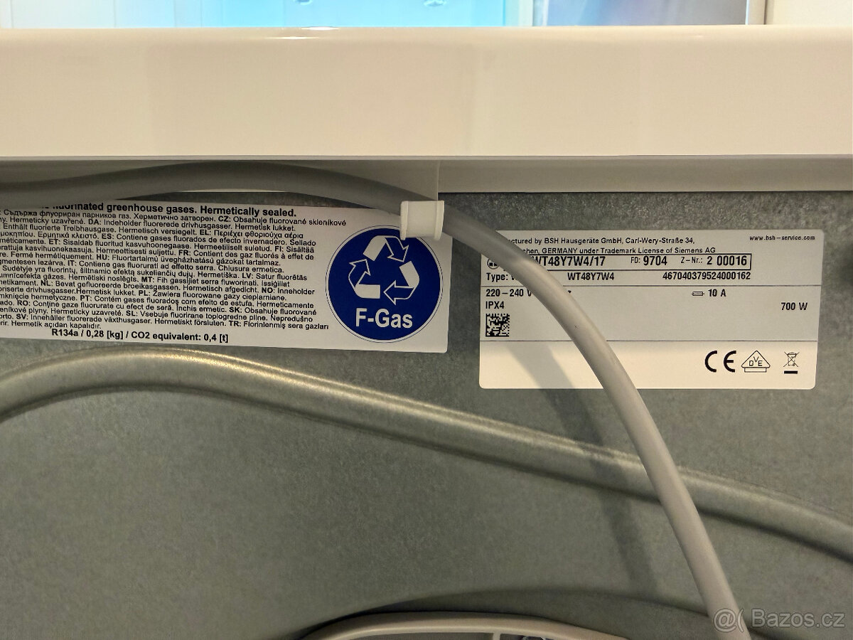 Sušička Siemens iQ800 iSensoric WT48Y7W4 - 5