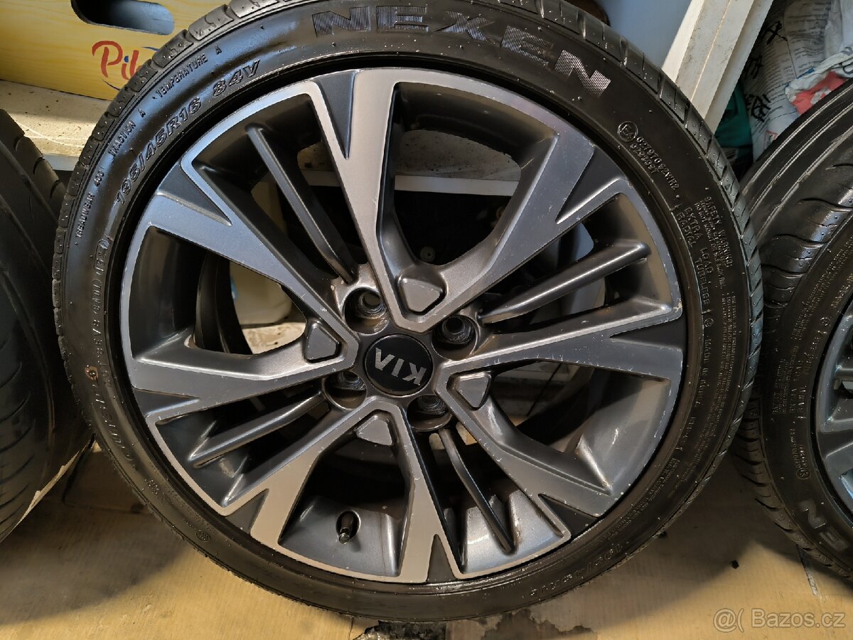 Alu kola Kia Picanto 4x100 r16 Originál, pneu 195/45/16 - 5
