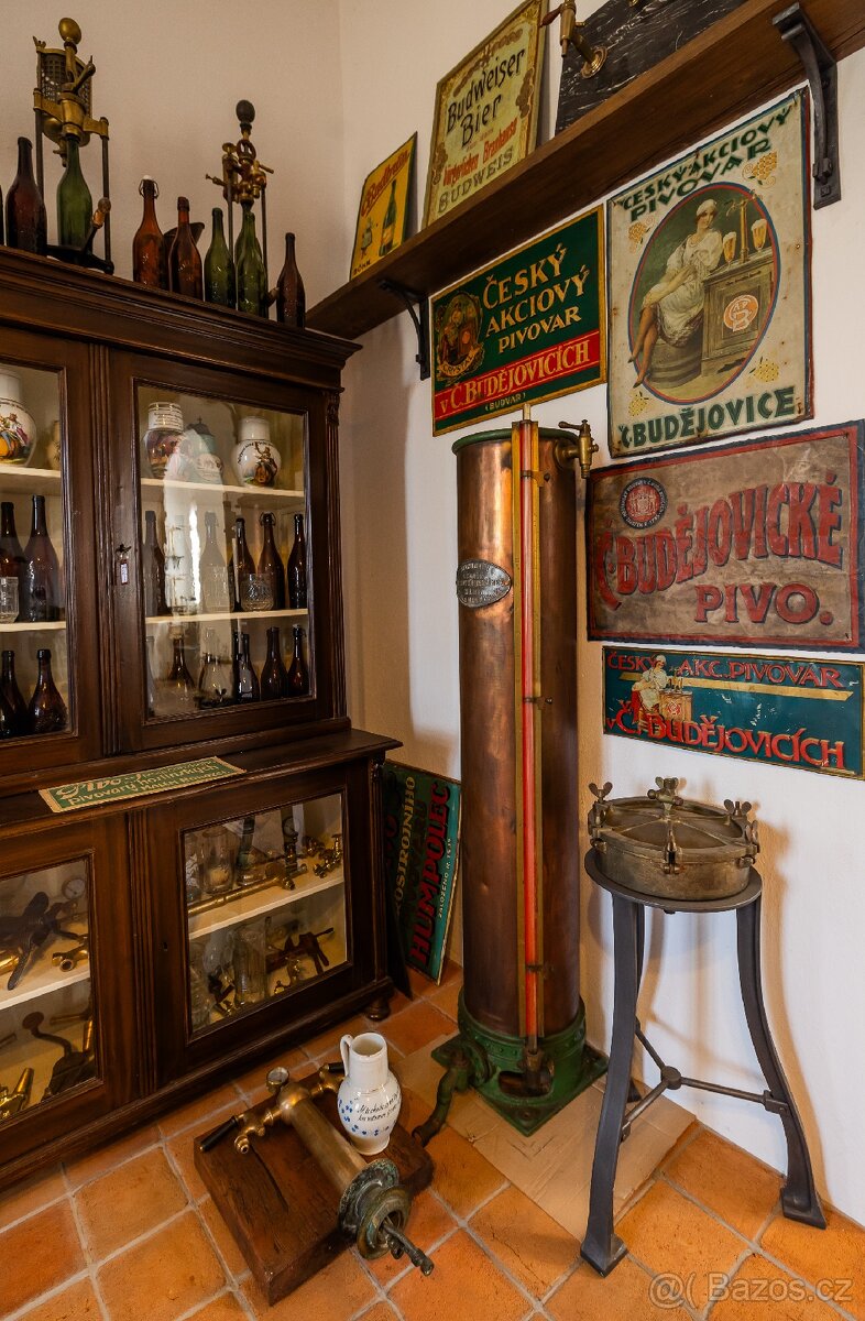 Sbírám STARÉ LAHVE, SKLENICE, KORBELE, REKLAMY NA PIVO - 5