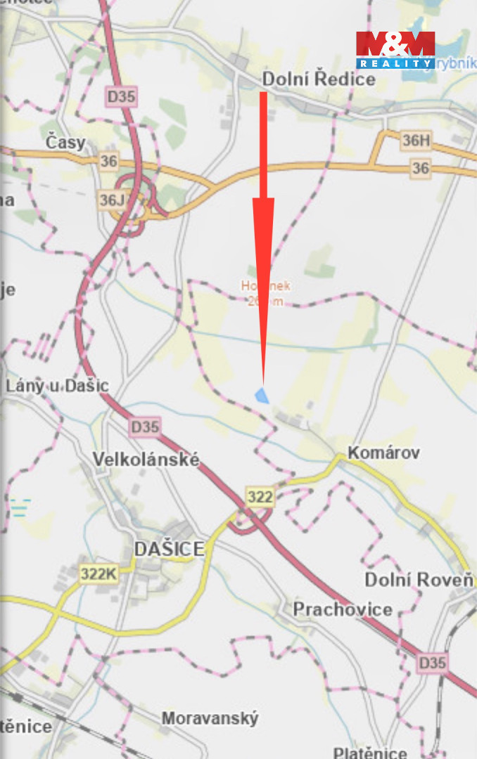 Prodej orné půdy, 15909 m², Dolní Roveň - Komárov - 5