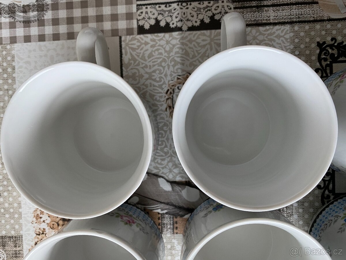 Raritní sada retro hrnků Dubí Czechoslovakia - 375 ml, 6 ks - 5