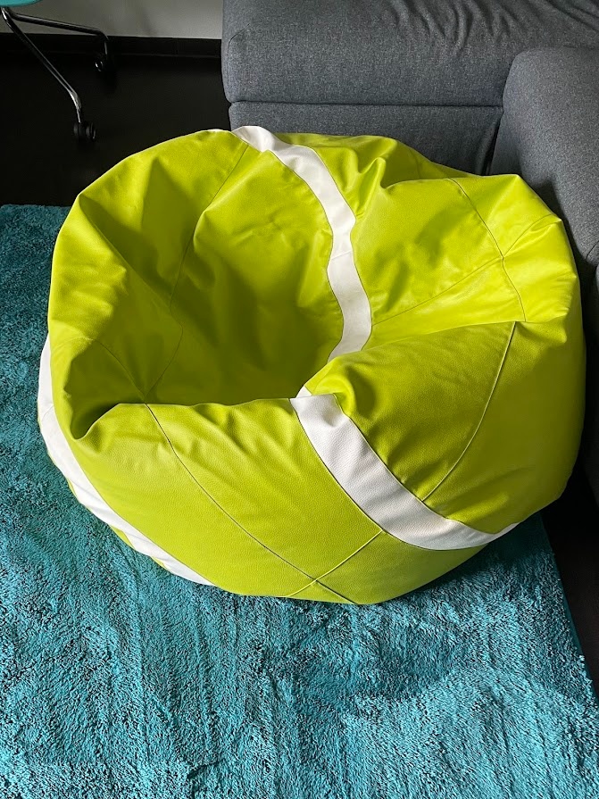 Sedací pytel ve tvaru tenisového míče - 5