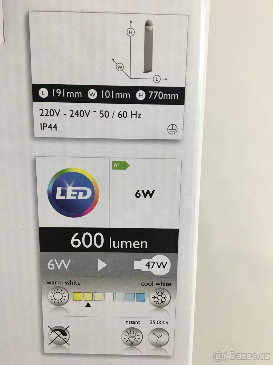 LED sloupkové zahradní svítidlo Philips - PC 3000 - 5