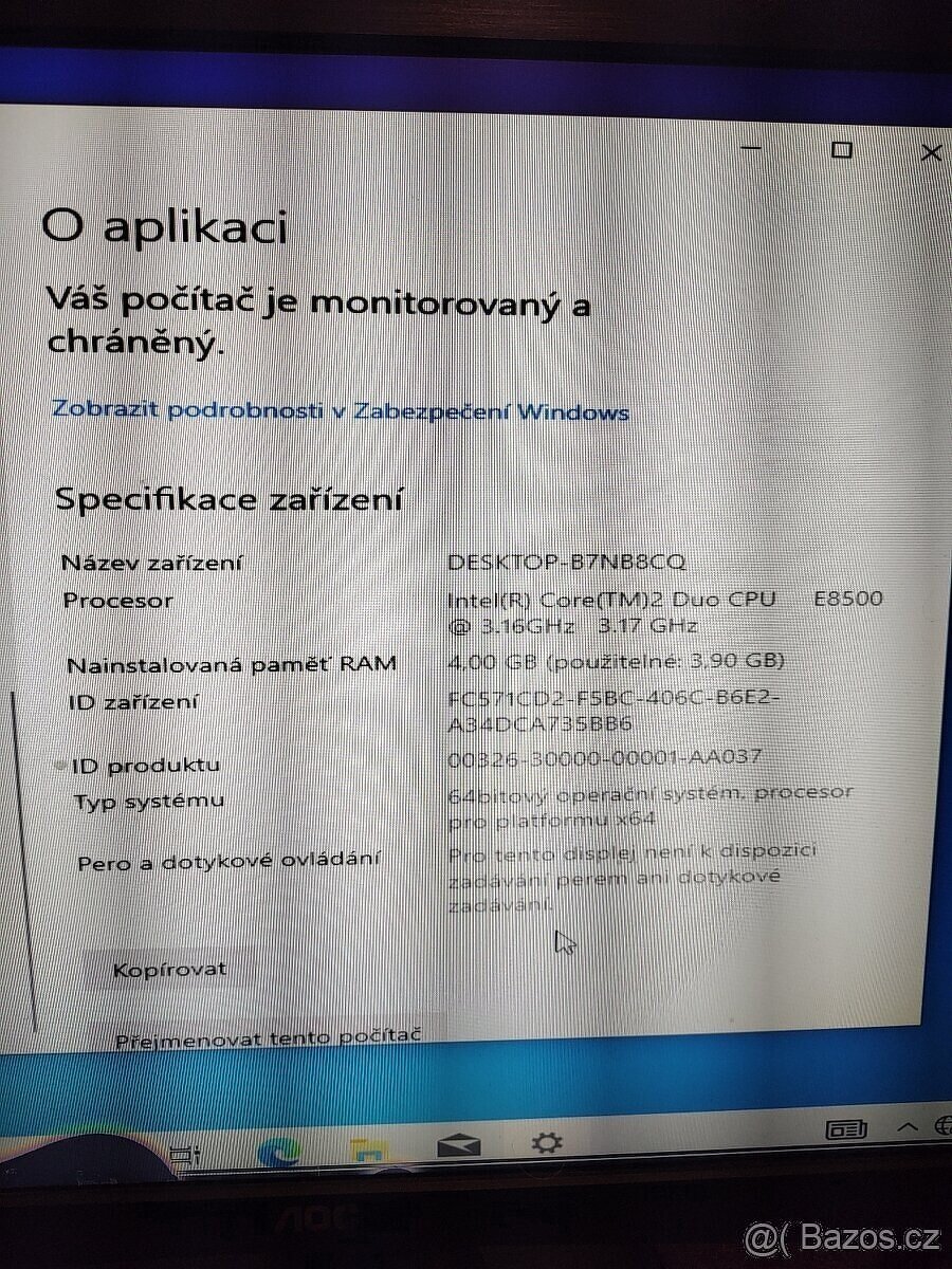 HP Pocitac , Windows 10 ,4 gb rám ddr3 - 5