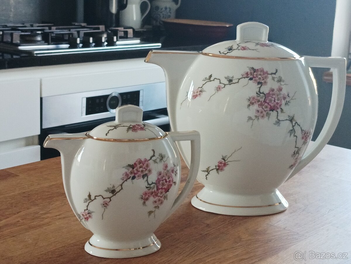 ART DECO PORCELÁNOVÉ KONVIČKY UNION PORCELAINIERE UNIQUE LIM - 5