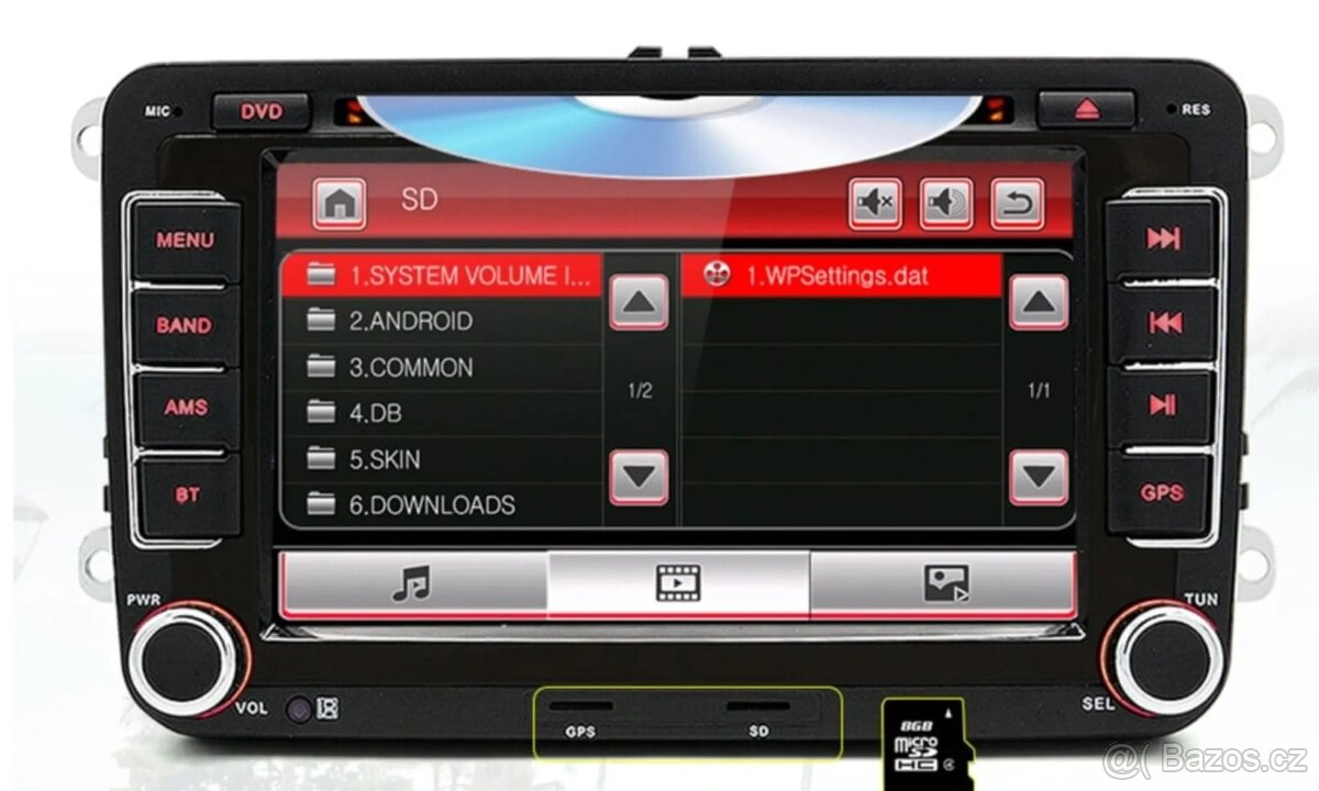 2Din rádio pro Škoda , VW , Seat , GPS , BLUETOOTH , DVD... - 5