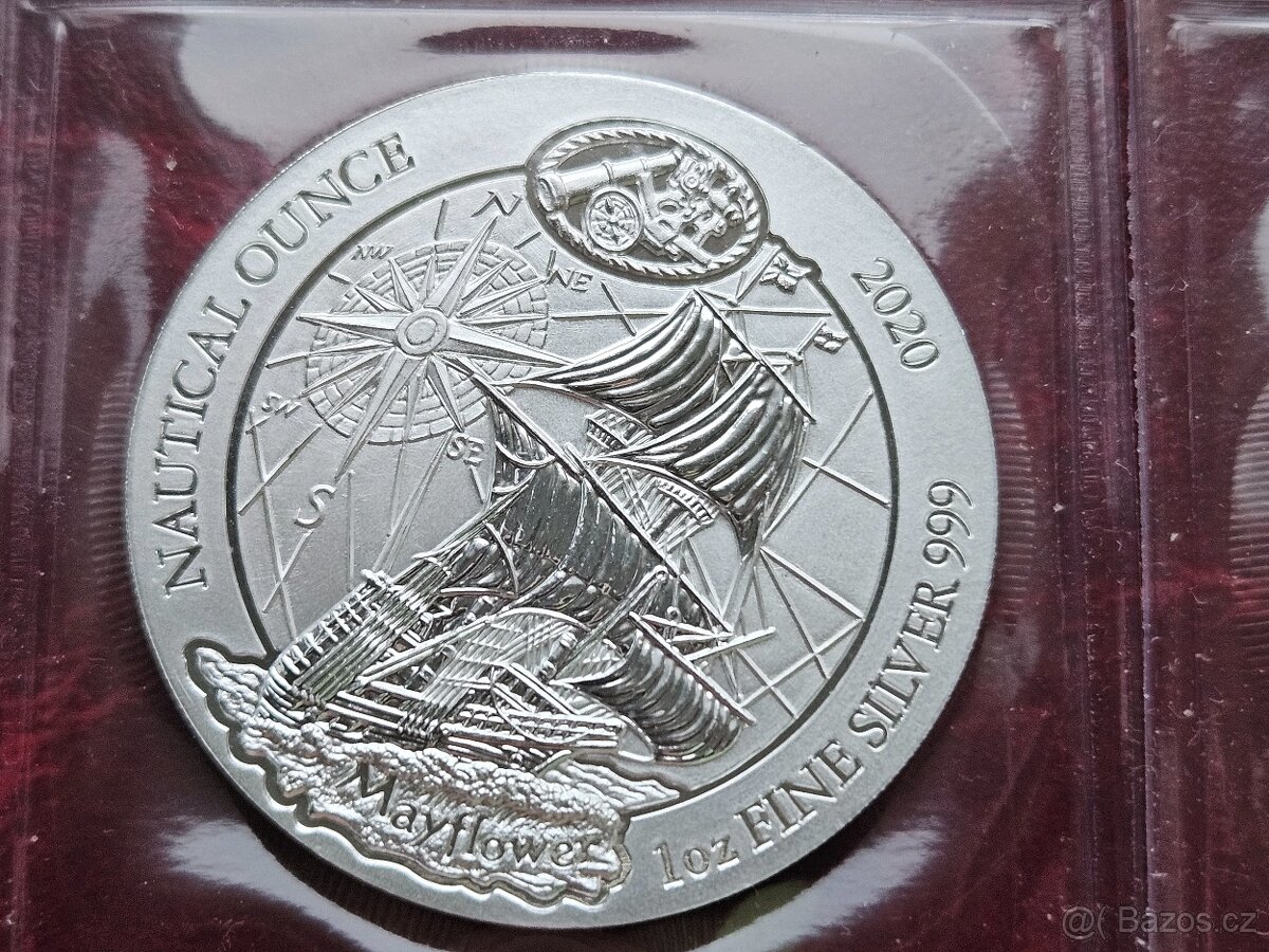 6x 1 oz stříbrná mince Nautical Ounce 2017 až 2022 - 5