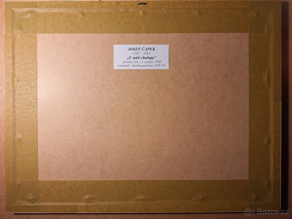 JOSEF ČAPEK - U naší chalupy - 1948 - signováno - 5