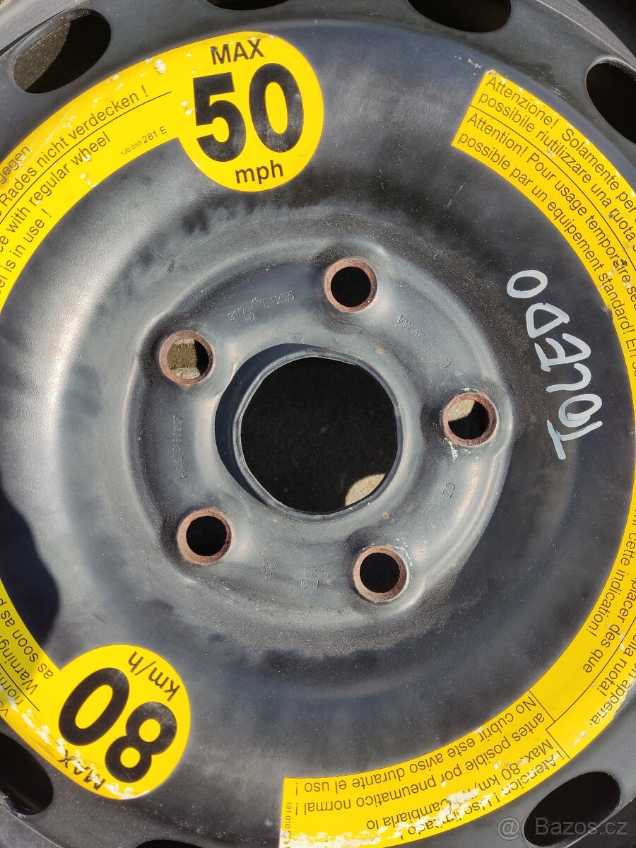 REZERVA VW 5X112 125/70 R16 - 5