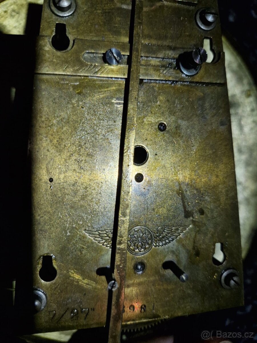 Secesní hodiny Kienzle – jednozávažové, funkční - 5