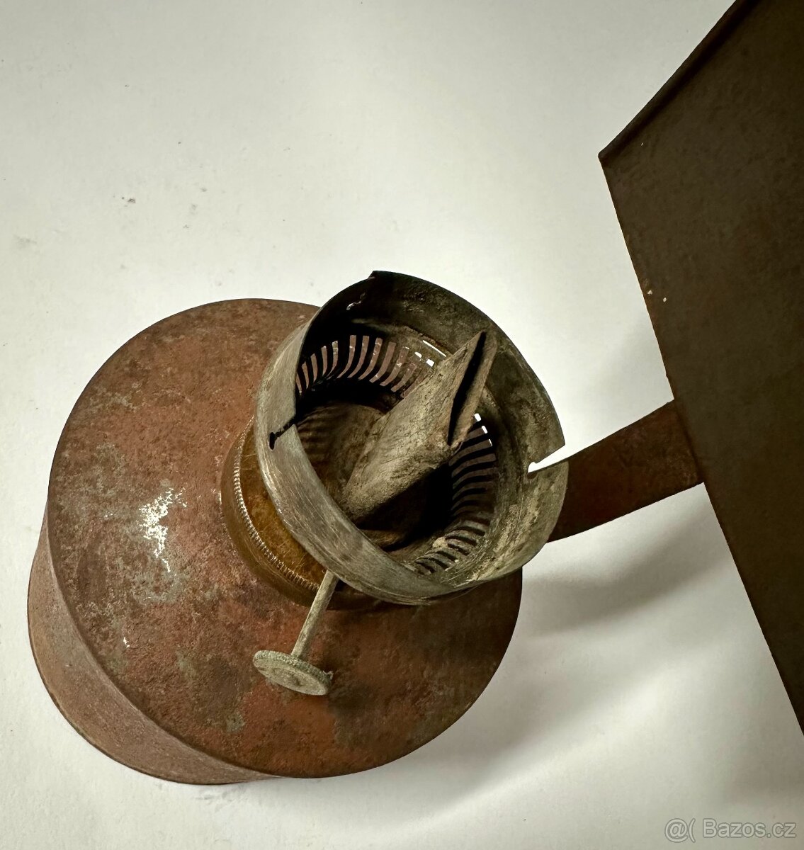 Stará lampa petrolejka NEBĚŽNÁ krásná dekorace - 5