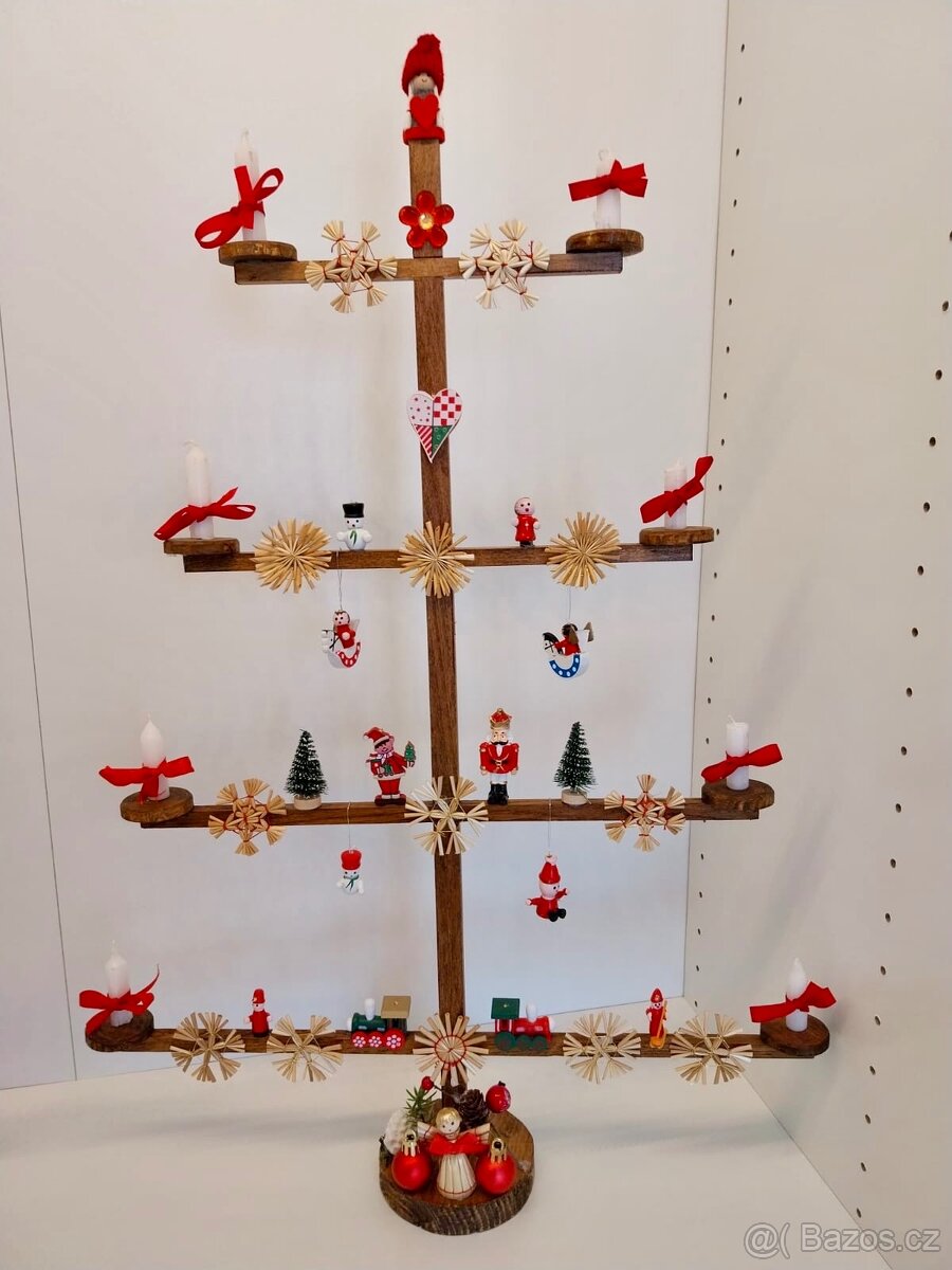 Vánoční svícen - ruční výroba - 5