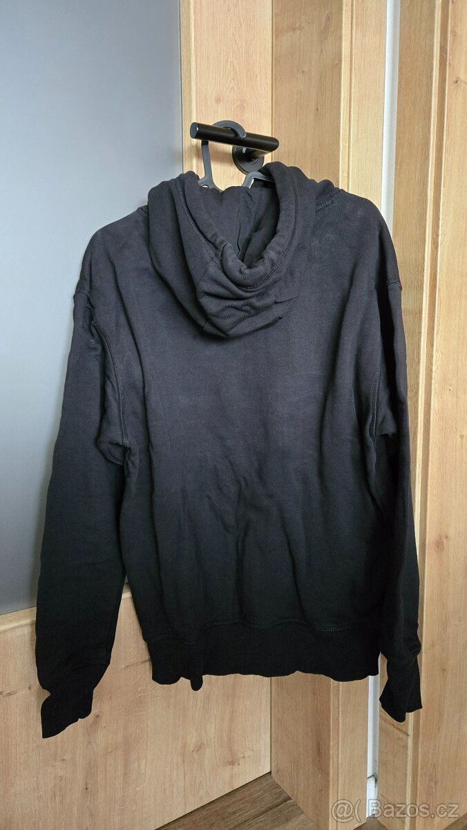 Černá basic mikina bez potisku s kapucí Next - 5