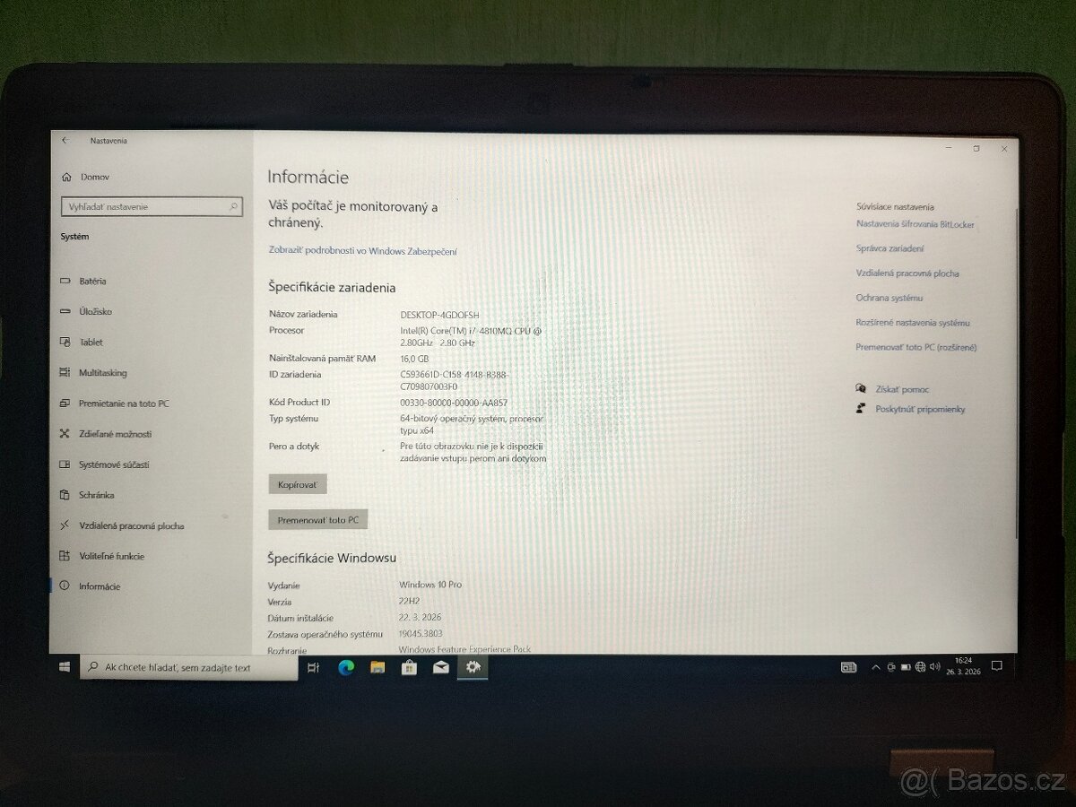 Dell Latitude E6540 | i7 • 16GB • 256GB SSD - 5