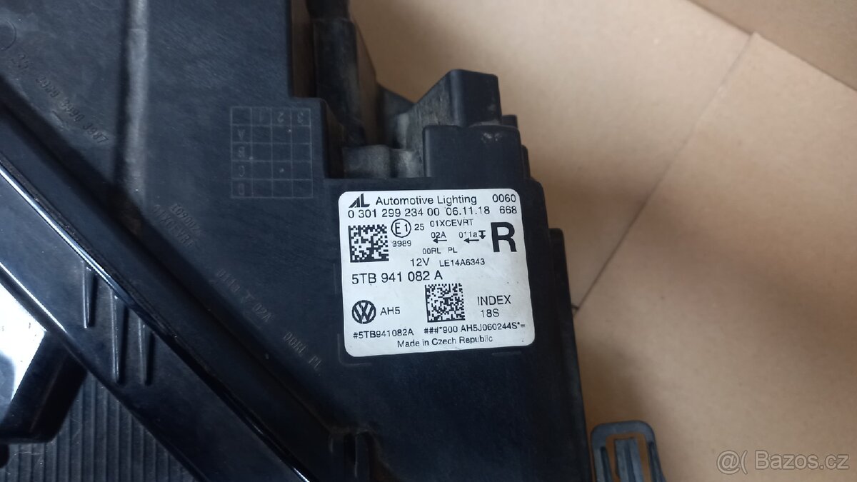 Pravý světlomet VW Touran Led - 5