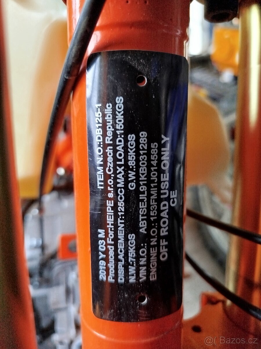 Motorka pitbike 125