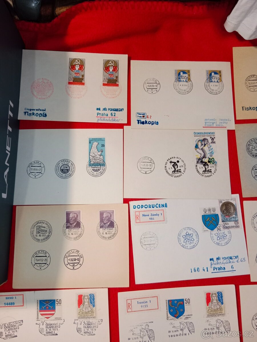 Známky, razítka atd. cca 1 000 ks - 5